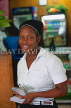 JAMAICA, Montego Bay, waitress posing, JM280JPL