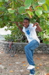 JAMAICA, Negril, Jamaican man, posing, JM264JPL