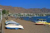 JORDAN, Aqaba, Red Sea, beach and pleasure boats, JOR420JPL