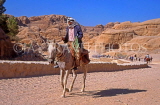JORDAN, Petra, Bedouin man on horseback, JOR144JPL