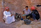 JORDAN, Petra, Bedouin people making tea (chai), JOR141JPL