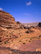 JORDAN, Petra, landscape, monastery building in background, JOR234JPL