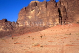 JORDAN, Wadi Rum, giant sandstone mountains (jebels), JOR121JPL