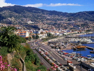 MADEIRA, Funchal, town and marina view, MAD182JPL