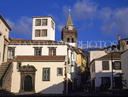 MADEIRA, Funchal, town centre and Cathedral (Se) tower, MAD1009JPL
