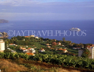 MADEIRA, Funchal area, Banana plantations and coastal view, MAD174JPL