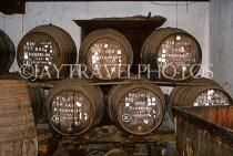 MADEIRA, Madeira Wine barrels, stored in cellar, MAD244JPL