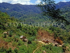 MALAYSIA, Cameron Highlands, Rainforest, Orang Asli (native) village houses, MSA619JPL