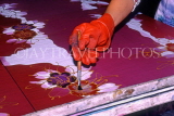 MALAYSIA, Johor Bharu, Batik factory, artist painting, MSA693JPL