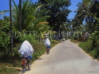 MALAYSIA, Kota Bharu, school children cycling, MSA537JPL