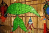 MALAYSIA, Kota Bharu, traditional sports, Kite slying, shop, giant kite on display, MSA698JPL
