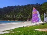 MALAYSIA, Pangkor Island, beach and sailboats, near Pan Pacific Resort, MSA474JPL