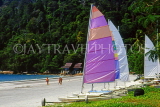 MALAYSIA, Pangkor Island, beach and sailboats, near Pankor Beach Resort, MSA690JPL