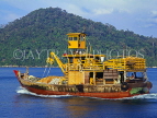 MALAYSIA, Pangkor Island, fishing trawler going out to sea, MSA652JPL