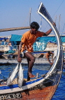 MALDIVE ISLANDS, Male, fisherman unloading catch from dhoni (fishing boat), MAL764JPL