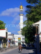MALDIVE ISLANDS, Male, town street and Grand Friday Mosque minaret, MAL714JPL