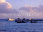 MALDIVE ISLANDS, Velassaru Island, boats and pier, MAL487JPL