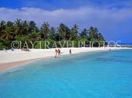 MALDIVE ISLANDS, Velassaru Island, island and beach view, MAL422JPL