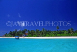 MALDIVE ISLANDS, Velassaru Island, view from sea, MAL28JPL