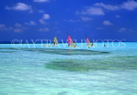 MALDIVE ISLANDS, Windsurfers and seascape, MAL122JPL