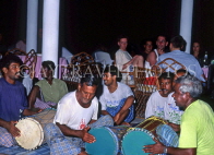 MALDIVE ISLANDS, locals performing drumming (boduberu), MAL102JPL
