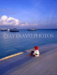 MALDIVE ISLANDS, seascape and boy on beach, MAL460JPL