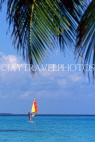 MALDIVE ISLANDS, seascape and windsurfer, MAL778JPL