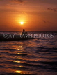 MALDIVE ISLANDS, sunset over horizen and silhouette of tourist, MAL535JPL