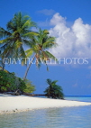 MALDIVE ISLANDS, typical island, beach scene and coconut trees, MAL729JPL