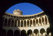 MALLORCA, Palma, Belver Castle (14th century), arches, SPN1227JPL