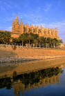 MALLORCA, Palma, La Seu Cathedral, and reflection, SPN1231JPL