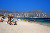 MALLORCA, Puerto Pollensa, beach and sunbathers, MAL119JPL