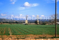 MALLORCA, countryside, farmed land and windmills, SPN491JPL