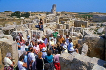 MALTA, Hagar Qim temple ruins, and touristst Tarxien, magalithic, MLT522JPLA