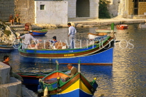 MALTA, Marsaxlokk, fishing boats (Luzzus), MLT533JPL