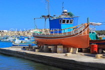 MALTA, Marsaxlokk, fishing village, boat yard, MLT1050JPL