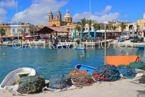 MALTA, Marsaxlokk, fishing village, harbourfront, MLT1053JPL