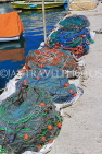 MALTA, Marsaxlokk, fishing village, harbourfront, and fish nets, MLT1115JPL