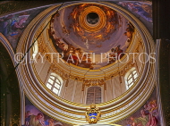 MALTA, Mdina, 17th century Cathedral, dome interior, MLT120JPL