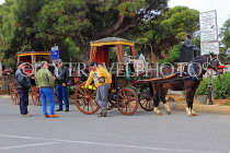 MALTA, Mdina, horse drawn carriages for Mdina tours, MLT1062JPL