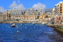 MALTA, St Julian's, seafront and town view, MLT1151JPL