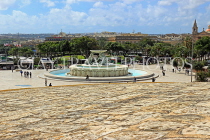 MALTA, Valletta, Hastings Gardens,view towards Triton Fountain, MLT911JPL