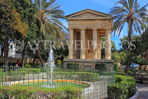 MALTA, Valletta, Lower Barrakka Gardens, Greek temple, MLT832JPL