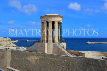 MALTA, Valletta, Seige Bell War Memorial, view from Lower Barrakka Gardens, MLT839JPL