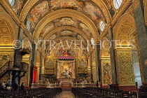 MALTA, Valletta, St John's Co-Cathedral, interior, MLT773JPL