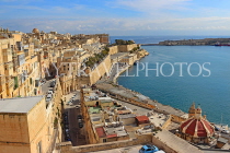 MALTA, Valletta, city view from Upper Barrakka Gardens, MLT848JPL
