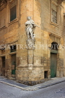MALTA, Valletta, statue of St Luigi in street corner, MLT960JPL