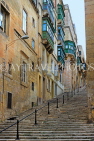 MALTA, Valletta, steep street scene, MLT869JPL