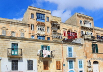 MALTA, Valletta, traditional Maltese balconies, MLT938JPL