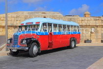 MALTA, Valletta, vintage bus on display, MLT880JPL